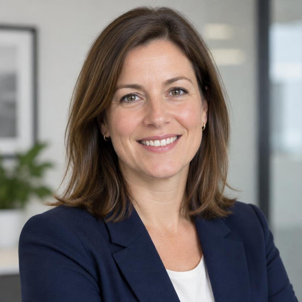 Portrait of a businesswoman smiling in an office